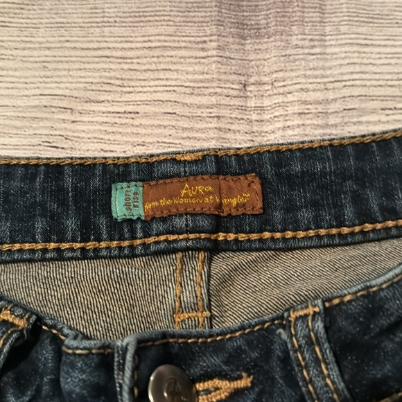 📢 Aura by Wrangler Medium/Dark Wash Jeans Size 10 Short - Picture 6 of 12
